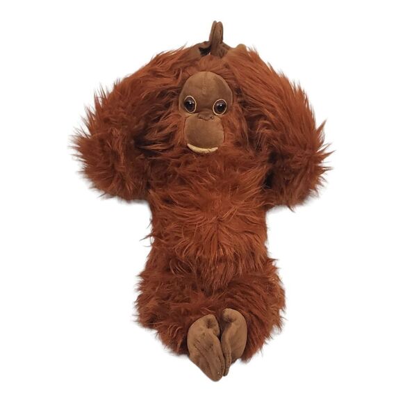 Discovery Channel Monkey Ape Chimp Plush Brown Realistic Furry Stuffed Animal - Picture 2 of 13